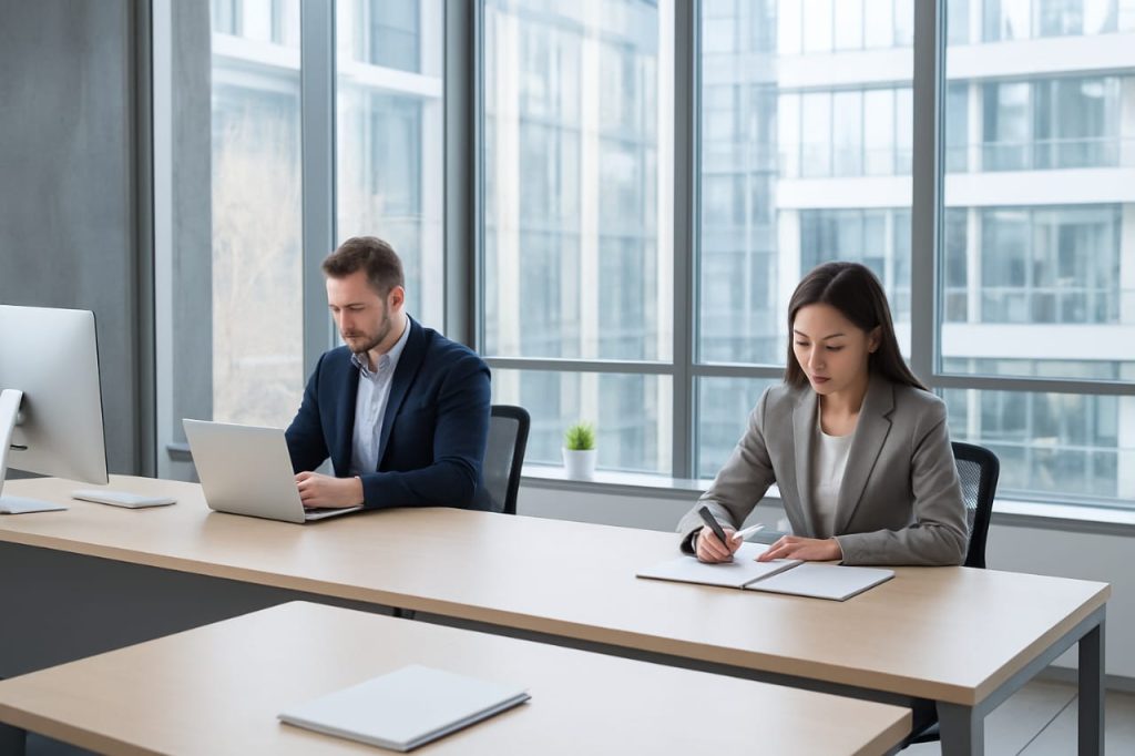 Clean office after professional cleaning in Reading