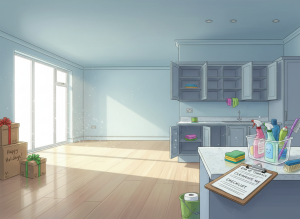 end of tenancy cleaning Reading inspection ready checklist skirting boards cupboards